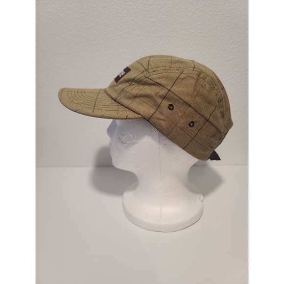 Supreme Plaid Tartan Camp Cap - Brown Box Logo 5 Panel Hat Vintage Made in USA - Picture 2 of 10
